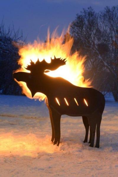 Eldkorg Älg Liten